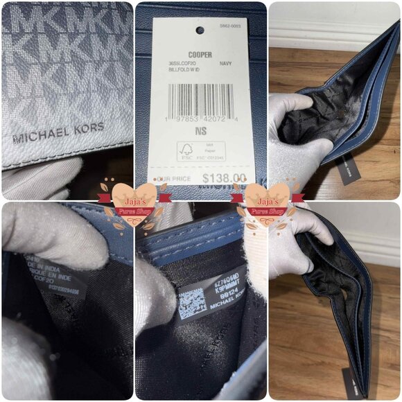 💙Michael Kors Signature Logo Ombre Card ID Wallet Variation💙 - Picture 14 of 17